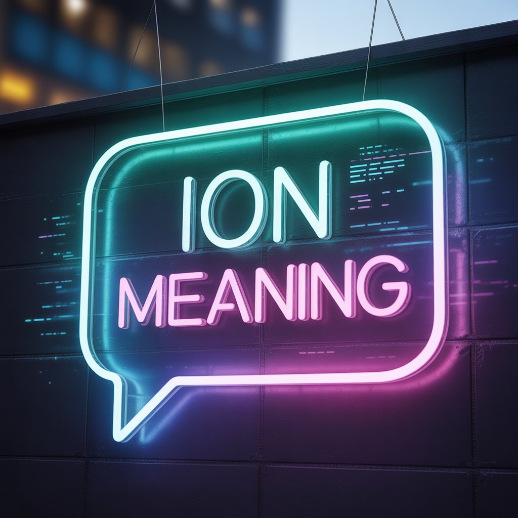 What Does Ion Mean in Text: Discover the Meaning & Examples